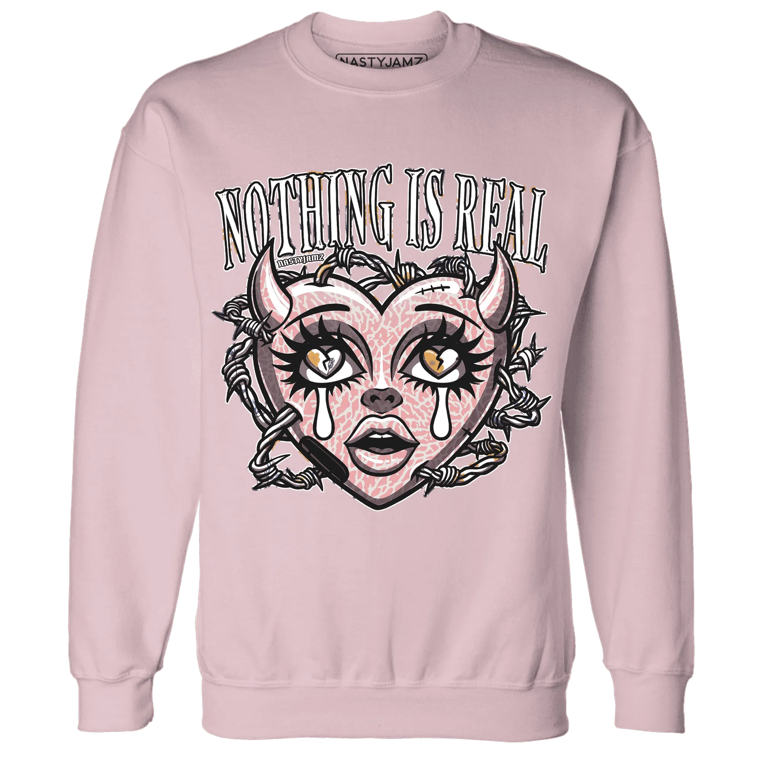 Red-Stardust-3s-Sweatshirt-Match-Nothing-Is-Real