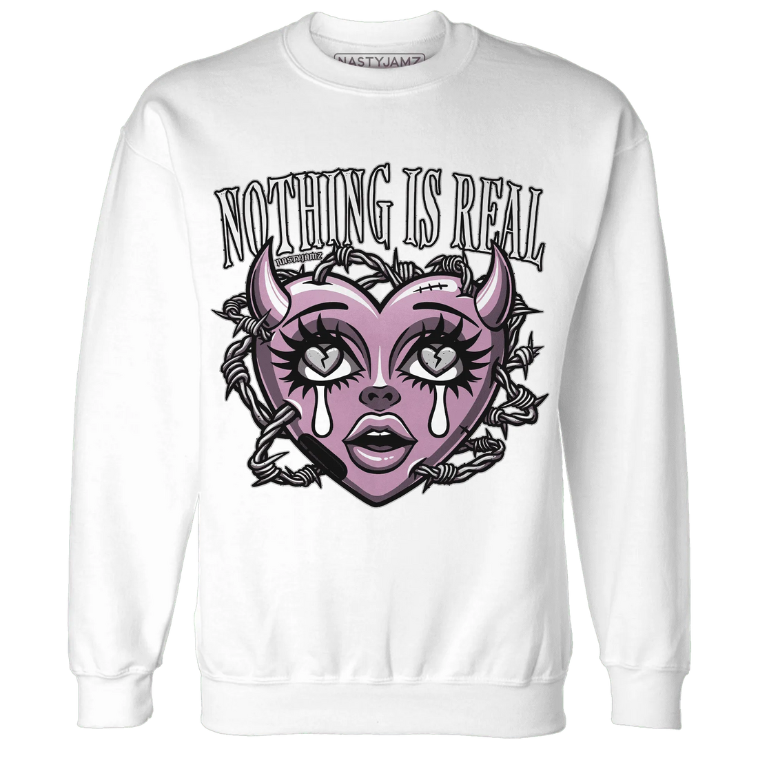 Orchid-Neutral-Grey-Black-White-4s-Sweatshirt-Match-Nothing-Is-Real