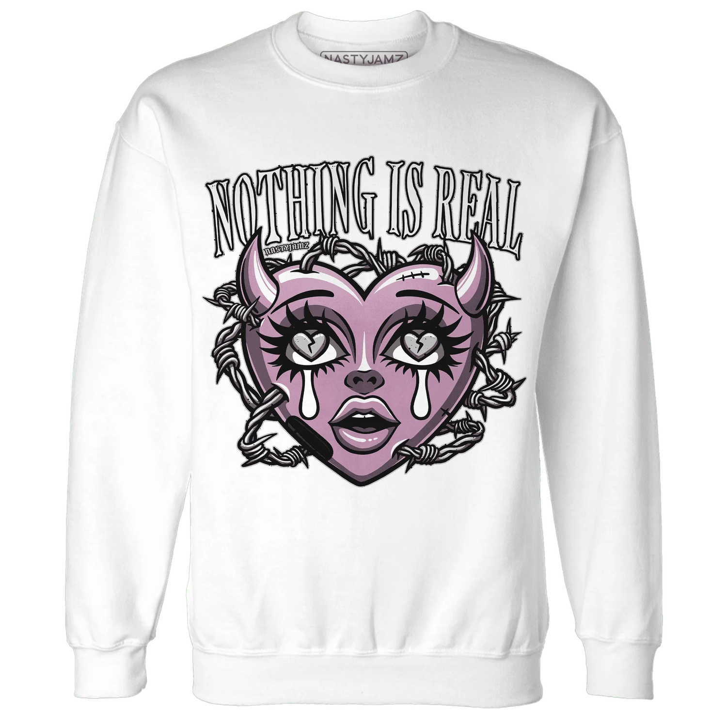 Orchid-Neutral-Grey-Black-White-4s-Sweatshirt-Match-Nothing-Is-Real