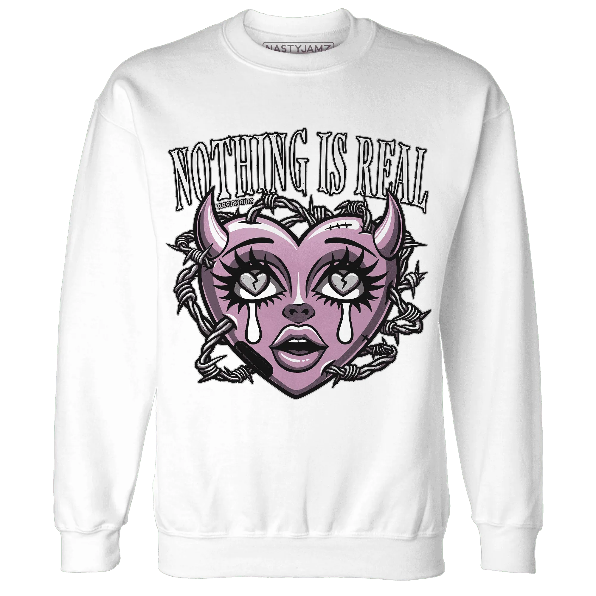 Orchid-Neutral-Grey-Black-White-4s-Sweatshirt-Match-Nothing-Is-Real