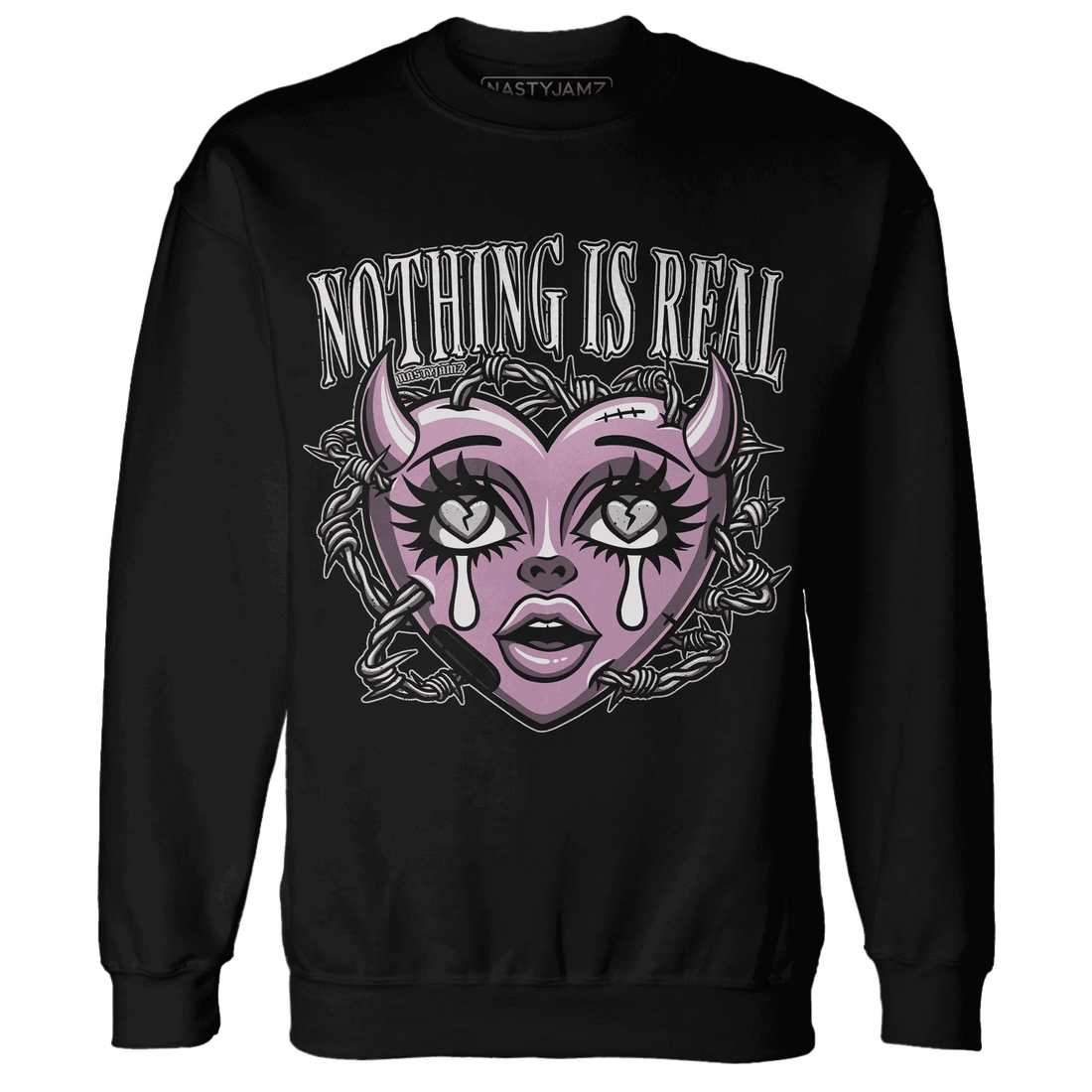 Orchid-Neutral-Grey-Black-White-4s-Sweatshirt-Match-Nothing-Is-Real