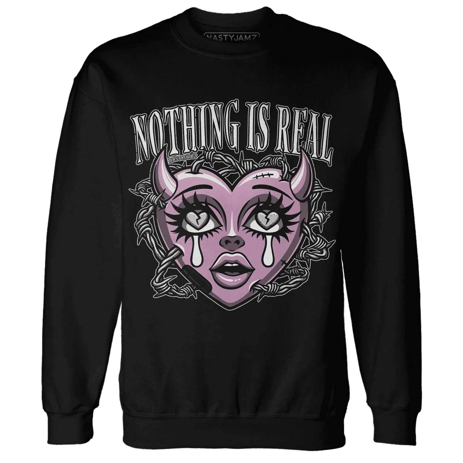 Orchid-Neutral-Grey-Black-White-4s-Sweatshirt-Match-Nothing-Is-Real