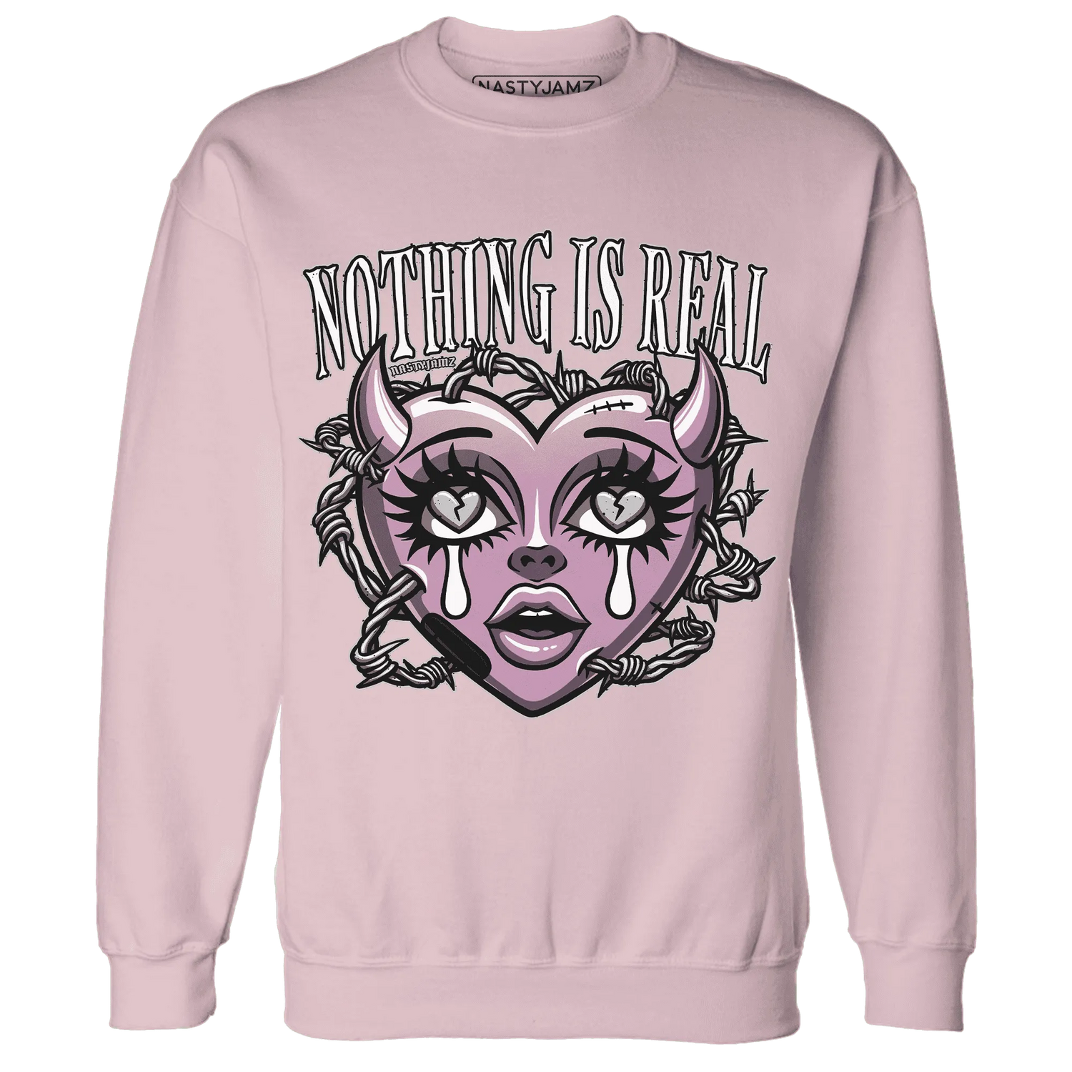 Orchid-Neutral-Grey-Black-White-4s-Sweatshirt-Match-Nothing-Is-Real