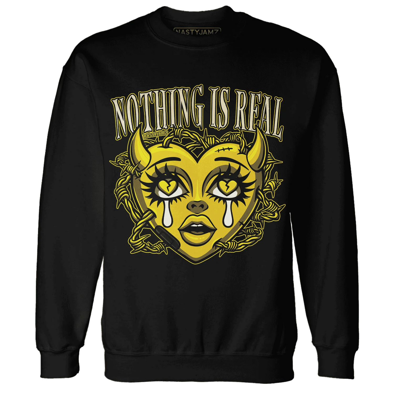 Vivid-Sulfur-4s-Sweatshirt-Match-Nothing-Is-Real