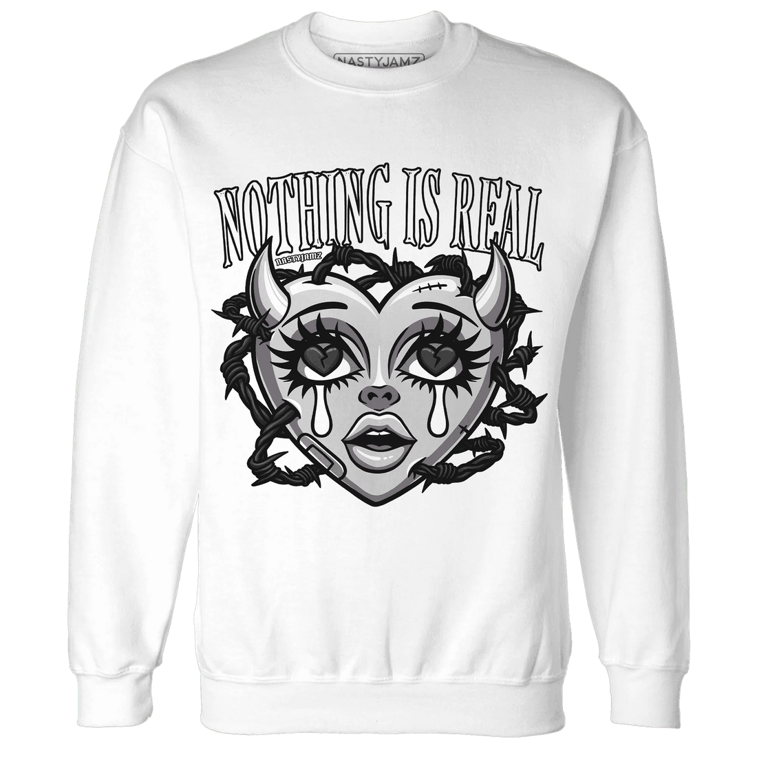 White-Thunder-4s-Sweatshirt-Match-Nothing-Is-Real