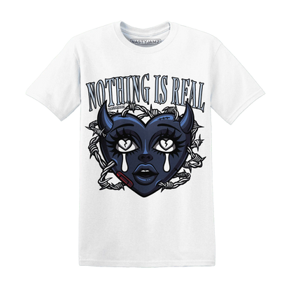 White-Navy-6s-T-Shirt-Match-Nothing-Is-Real