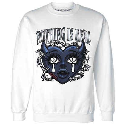 White-Navy-6s-Sweatshirt-Match-Nothing-Is-Real