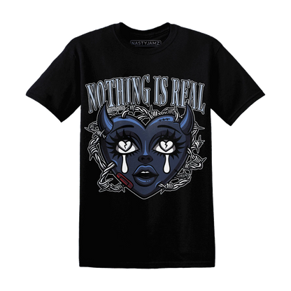 White-Navy-6s-T-Shirt-Match-Nothing-Is-Real