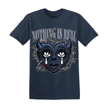 White-Navy-6s-T-Shirt-Match-Nothing-Is-Real