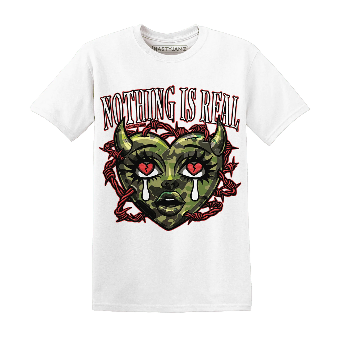 AM-90-Dark-Sage-Solar-Red-T-Shirt-Match-Nothing-Is-Real