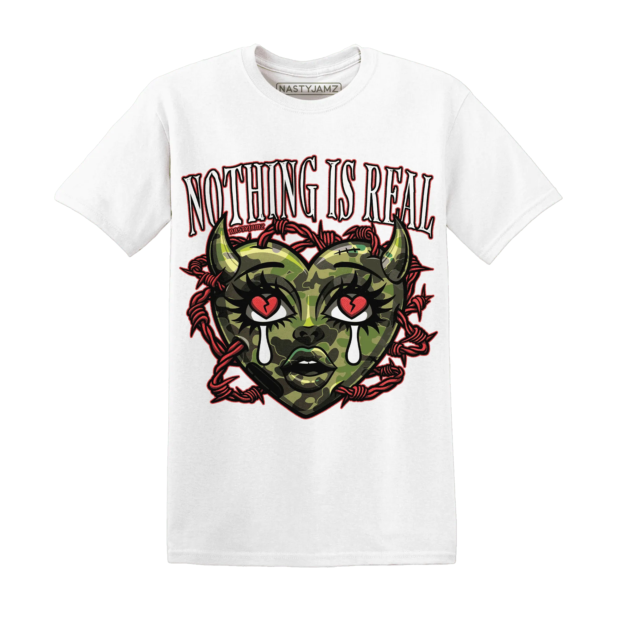 AM-90-Dark-Sage-Solar-Red-T-Shirt-Match-Nothing-Is-Real
