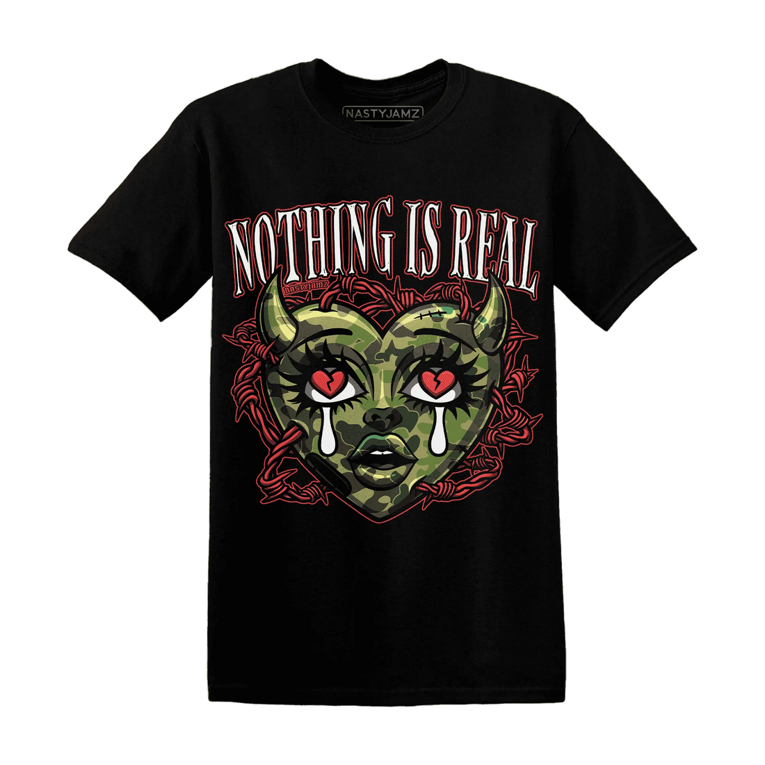 AM-90-Dark-Sage-Solar-Red-T-Shirt-Match-Nothing-Is-Real