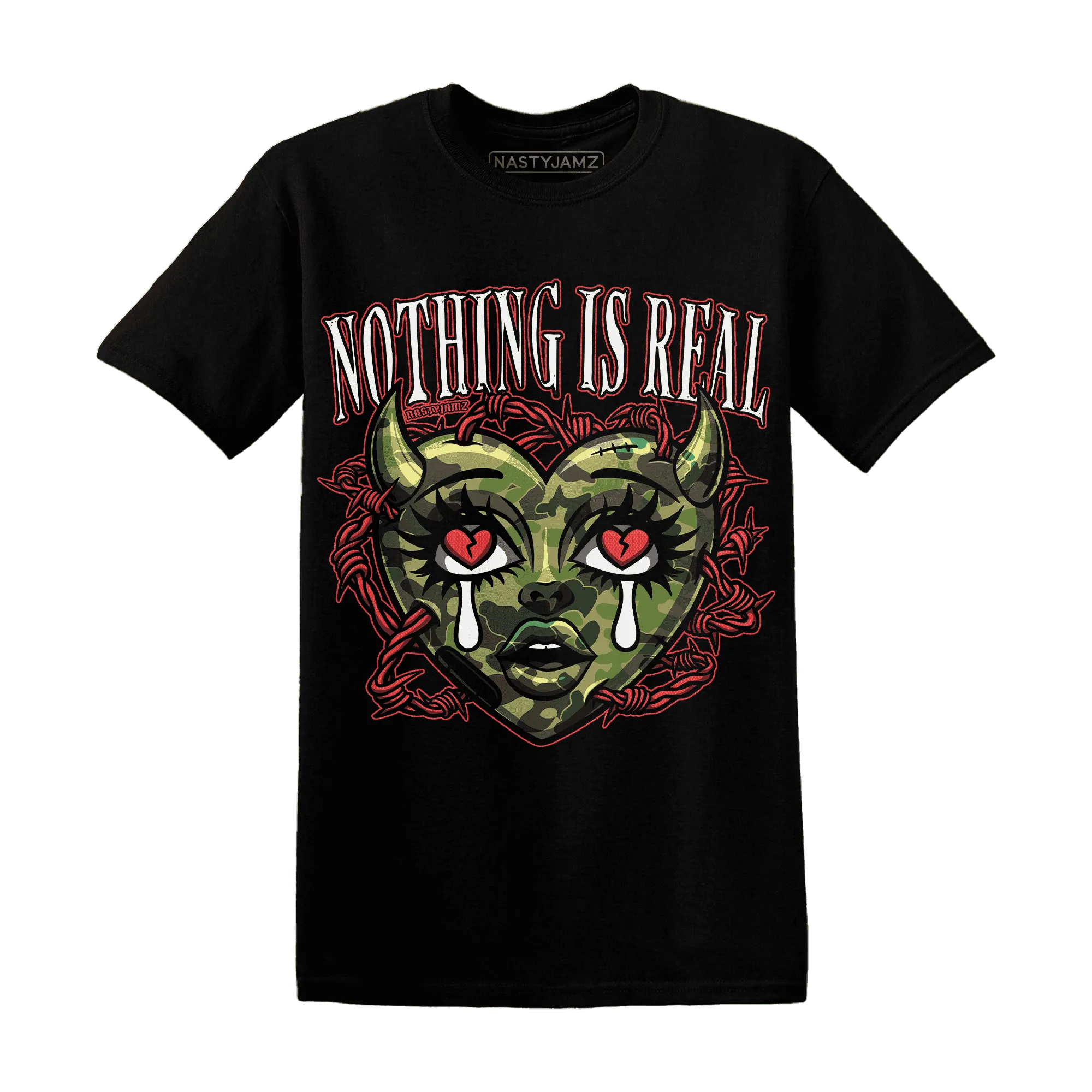 AM-90-Dark-Sage-Solar-Red-T-Shirt-Match-Nothing-Is-Real