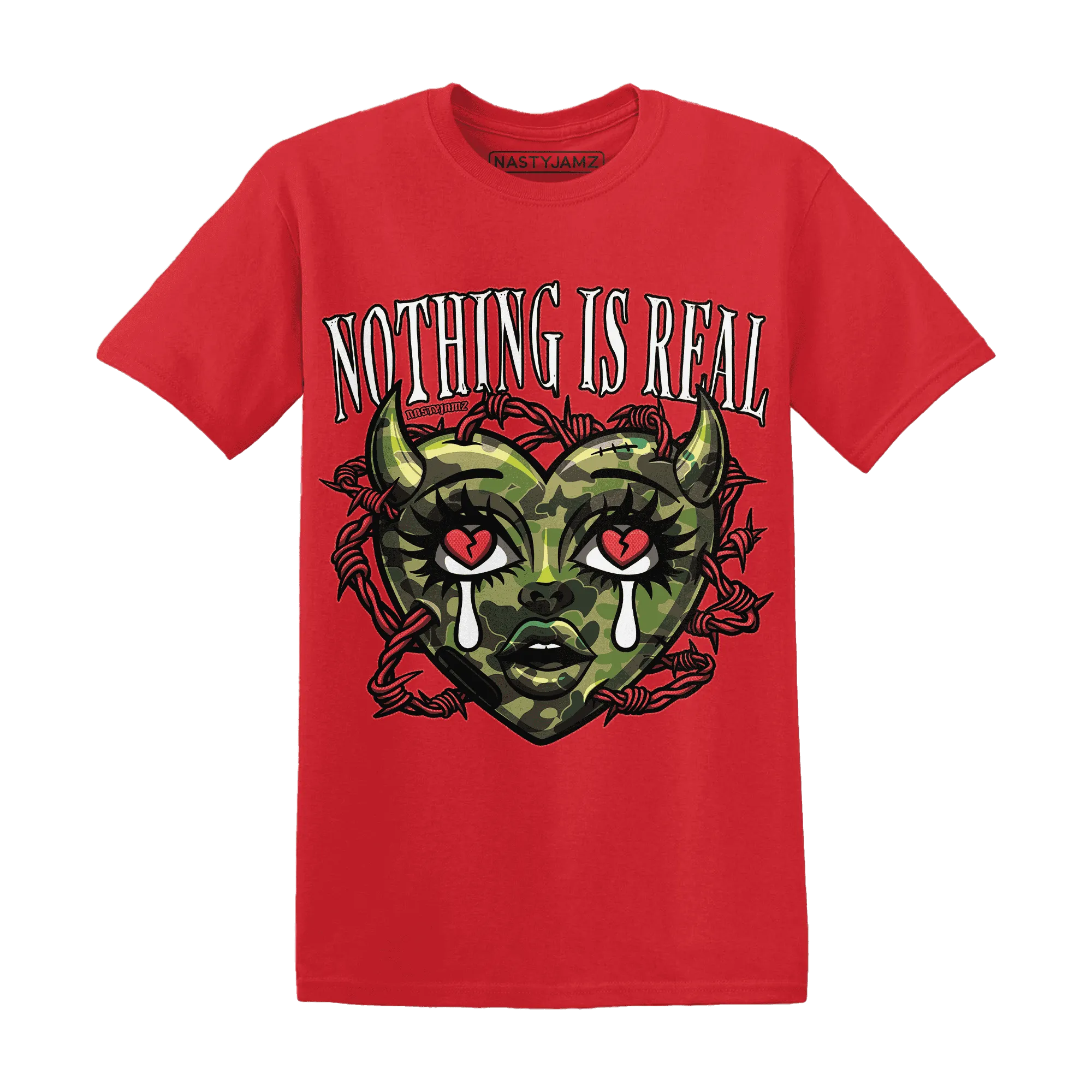 AM-90-Dark-Sage-Solar-Red-T-Shirt-Match-Nothing-Is-Real