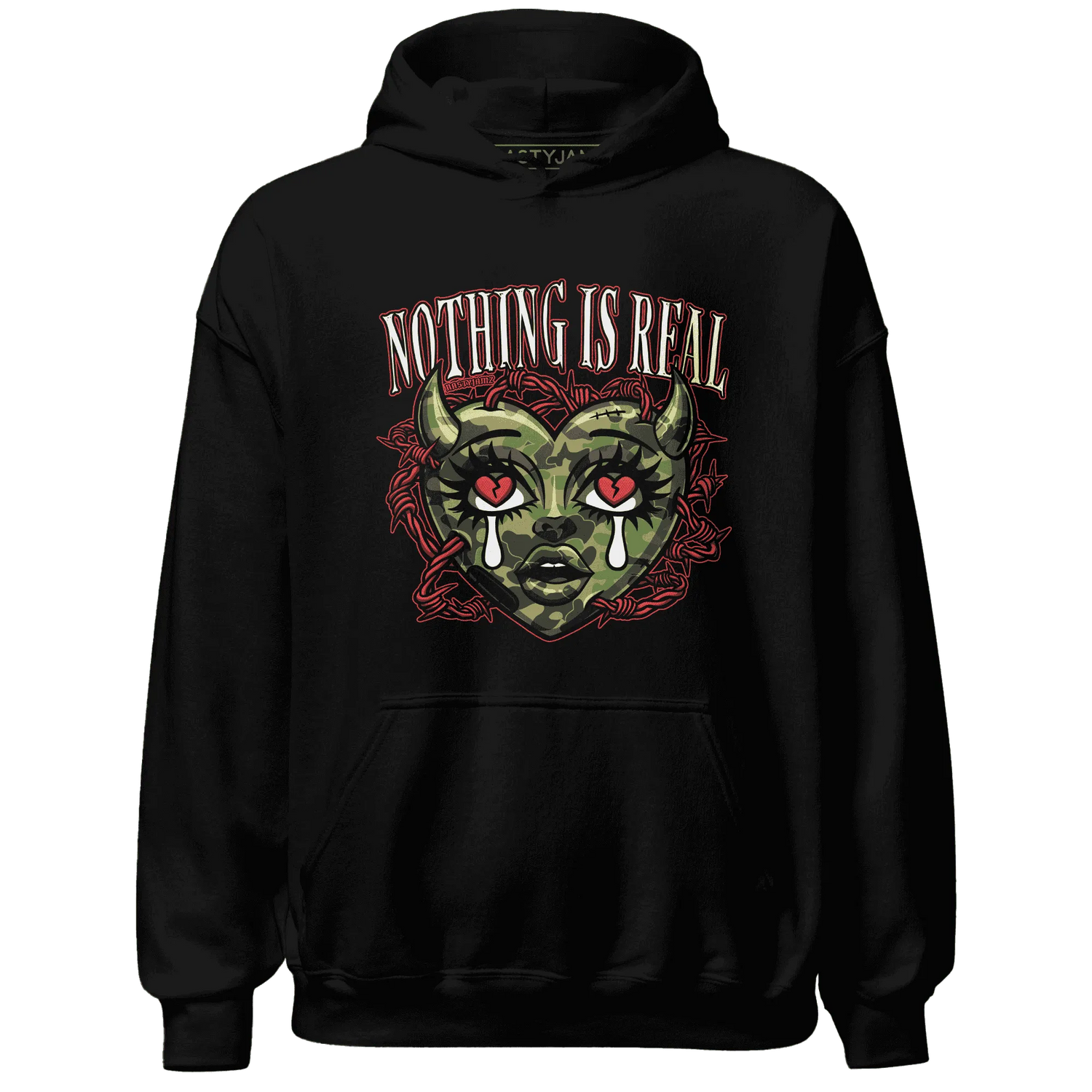 AM-90-Dark-Sage-Solar-Red-Hoodie-Match-Nothing-Is-Real