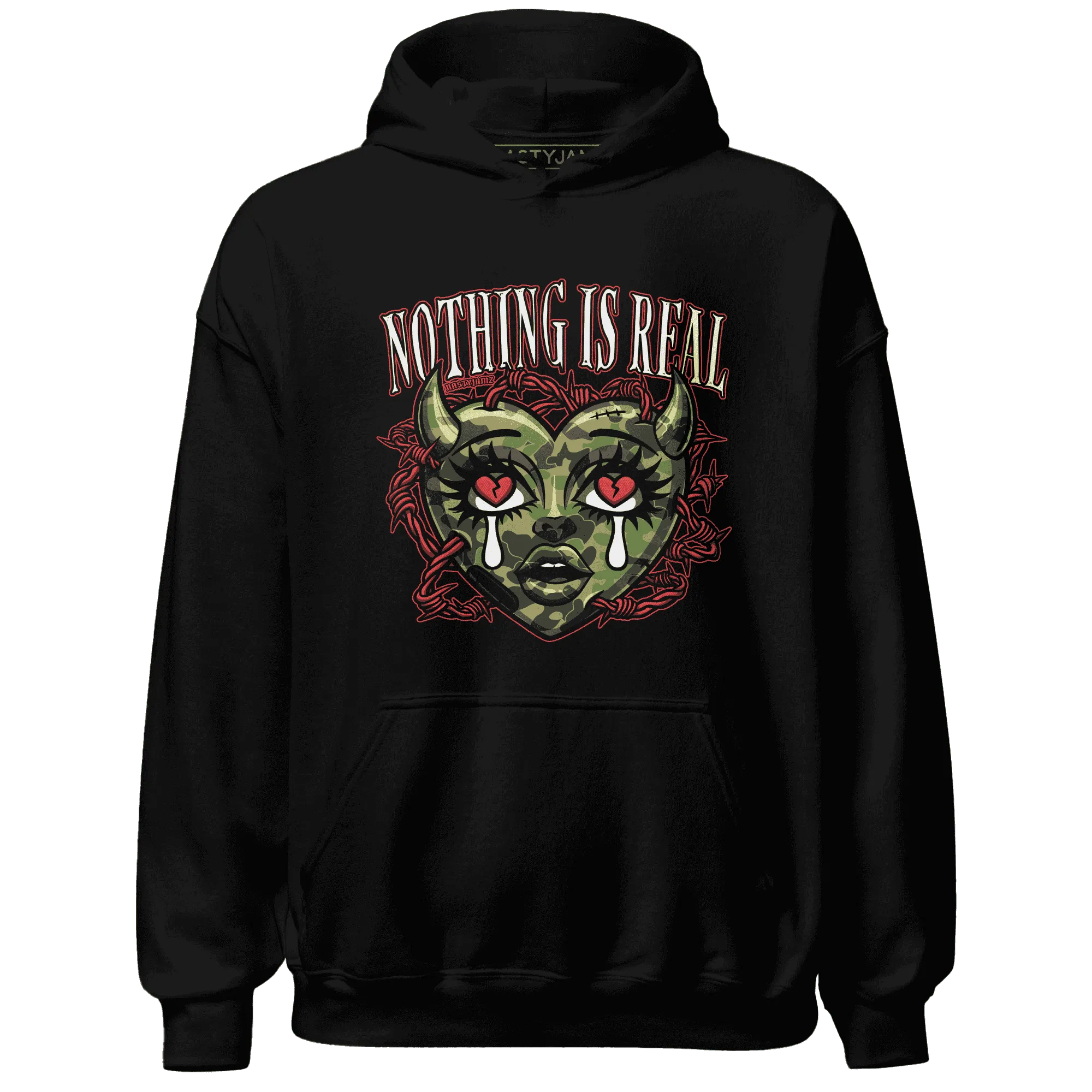AM-90-Dark-Sage-Solar-Red-Hoodie-Match-Nothing-Is-Real