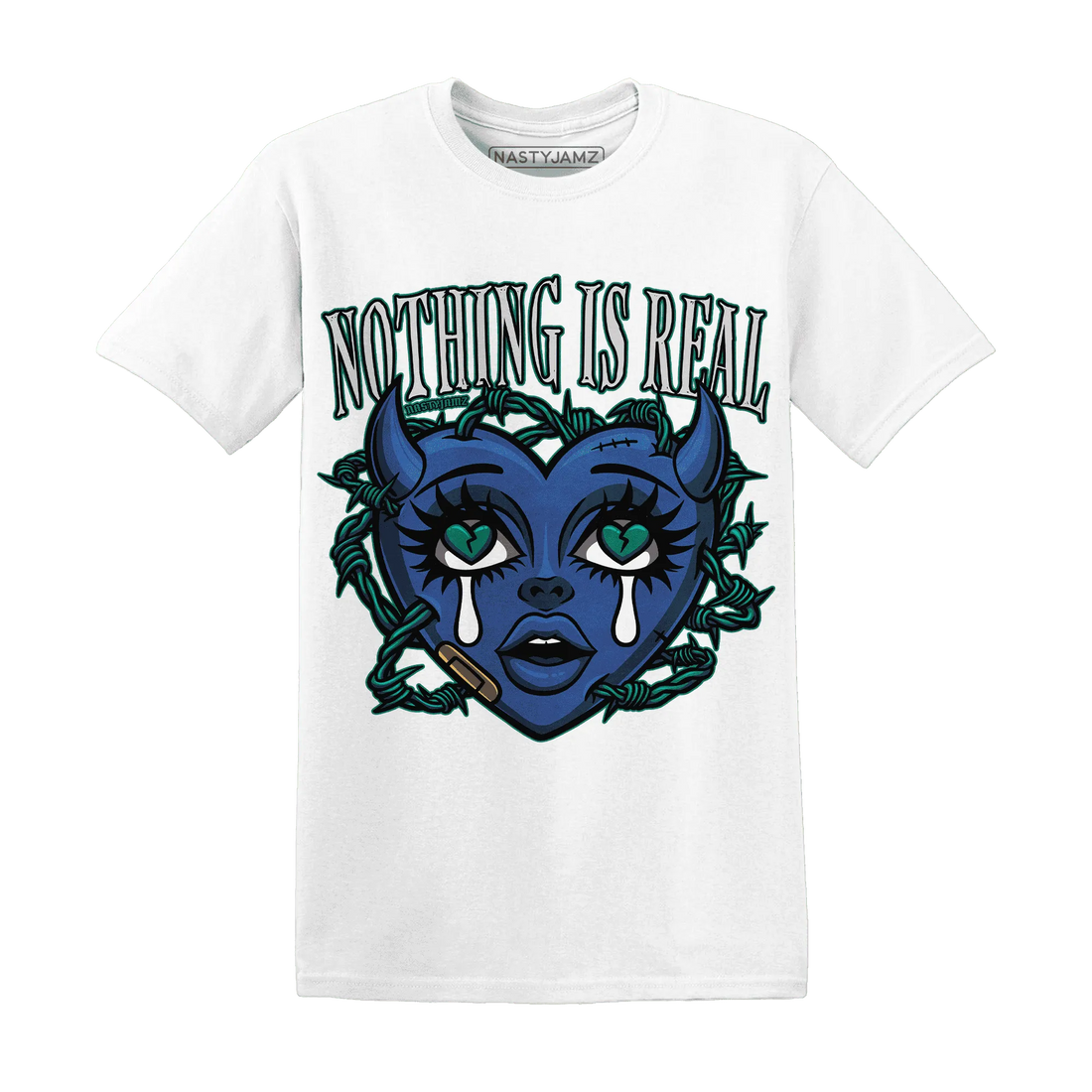Dunk-Hyper-Royal-Malachite-T-Shirt-Match-Nothing-Is-Real