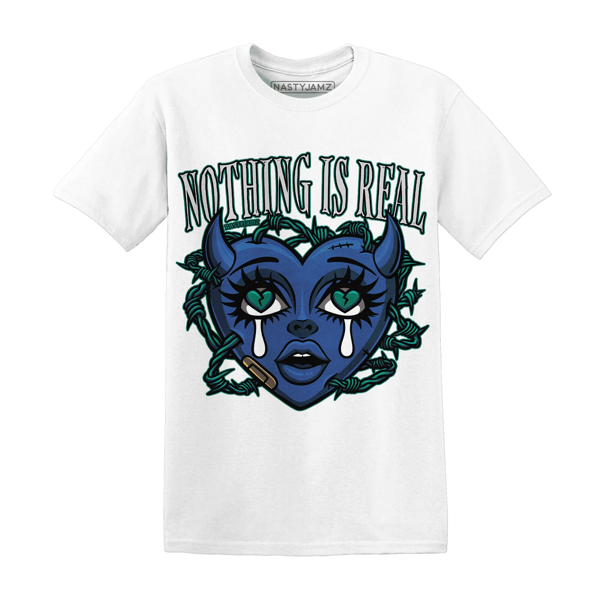Dunk-Hyper-Royal-Malachite-T-Shirt-Match-Nothing-Is-Real