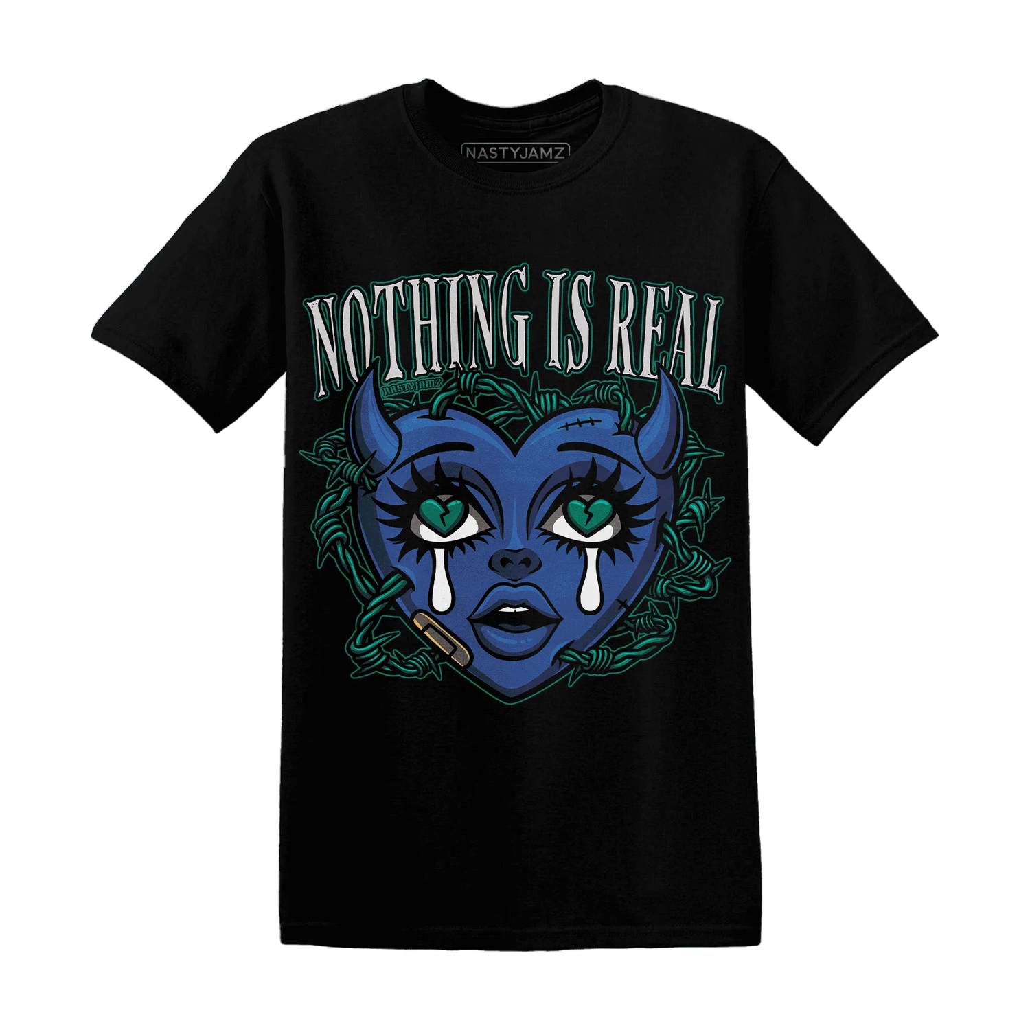 Dunk-Hyper-Royal-Malachite-T-Shirt-Match-Nothing-Is-Real