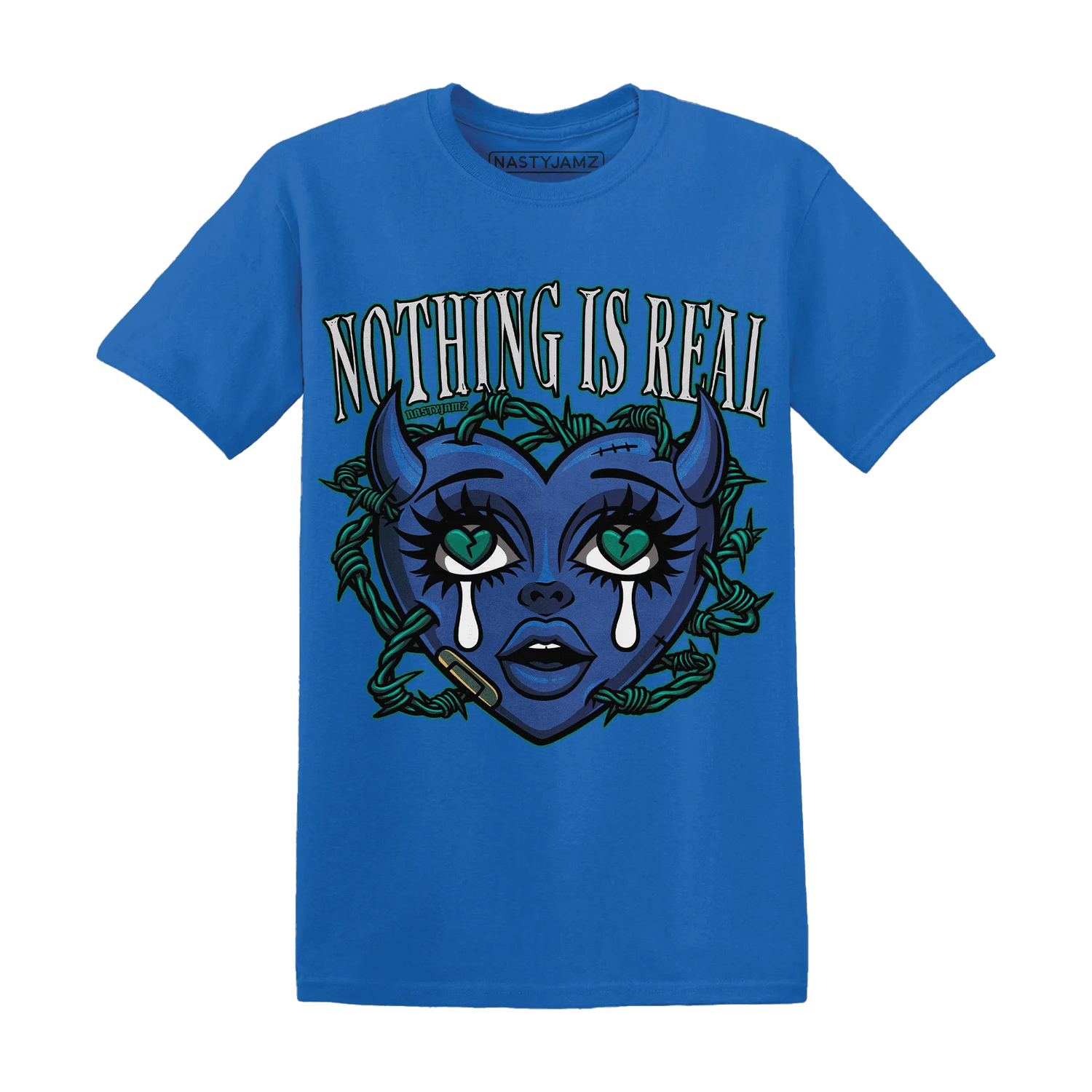 Dunk-Hyper-Royal-Malachite-T-Shirt-Match-Nothing-Is-Real