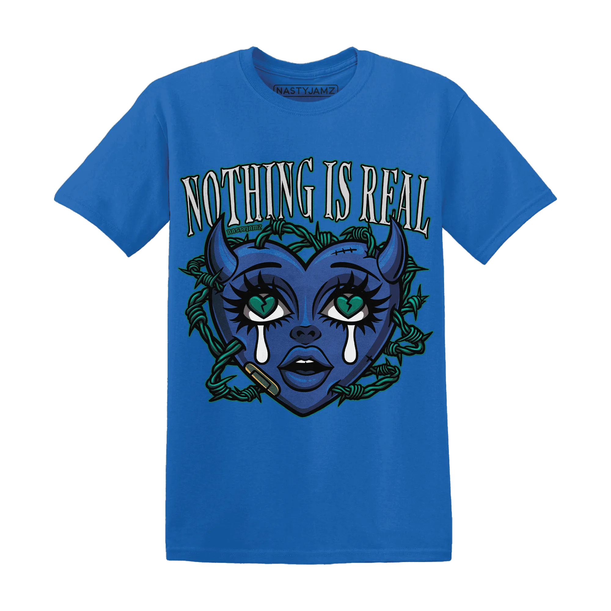 Dunk-Hyper-Royal-Malachite-T-Shirt-Match-Nothing-Is-Real