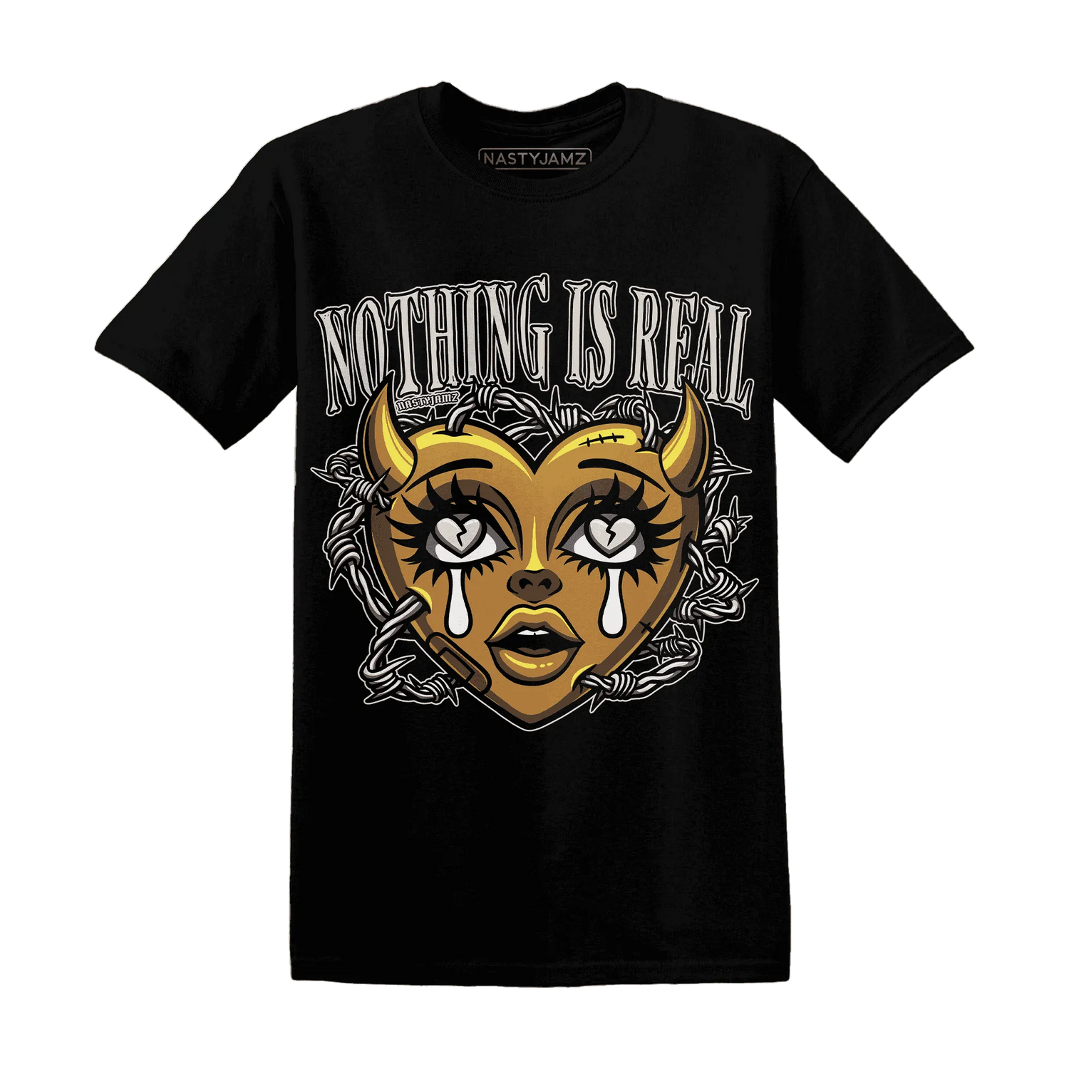 Dunk-Low-Retro-Wheat-Orange-T-Shirt-Match-Nothing-Is-Real