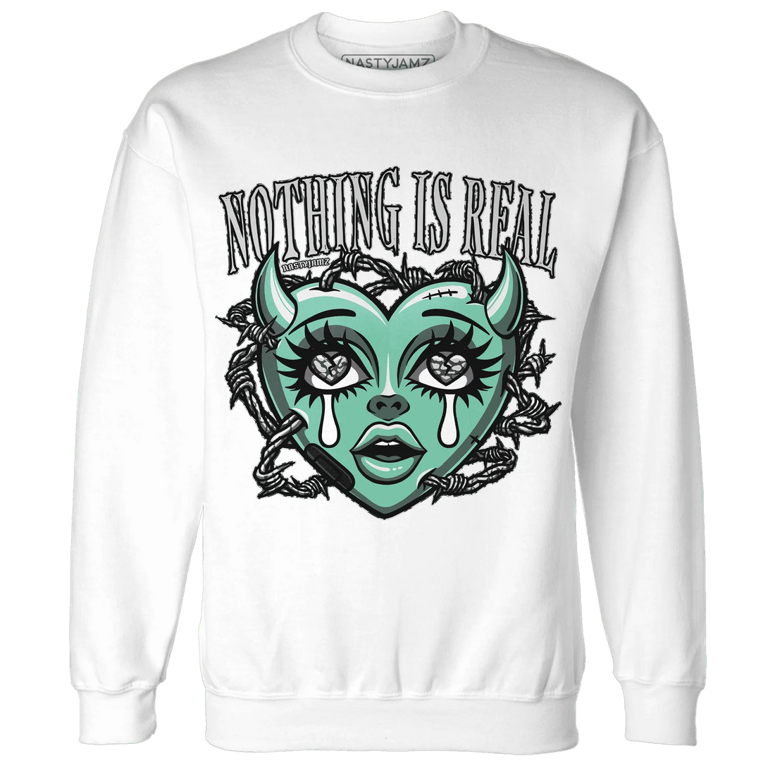 Green-Glow-3s-Sweatshirt-Match-Nothing-Is-Real