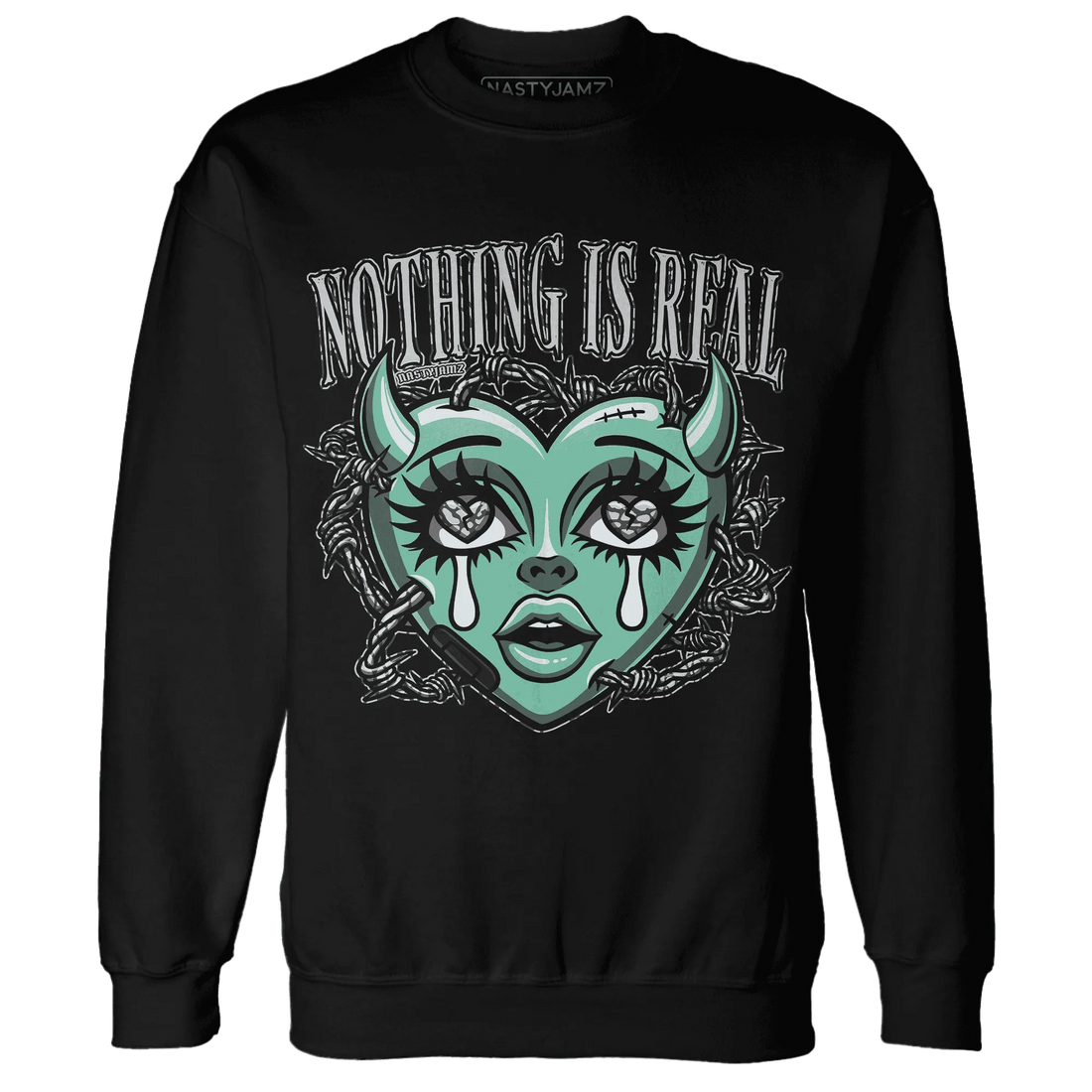 Green-Glow-3s-Sweatshirt-Match-Nothing-Is-Real
