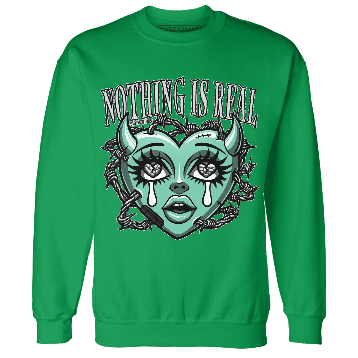 Green-Glow-3s-Sweatshirt-Match-Nothing-Is-Real