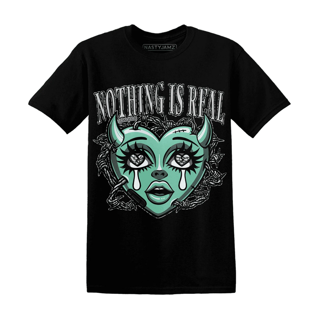 Green-Glow-3s-T-Shirt-Match-Nothing-Is-Real