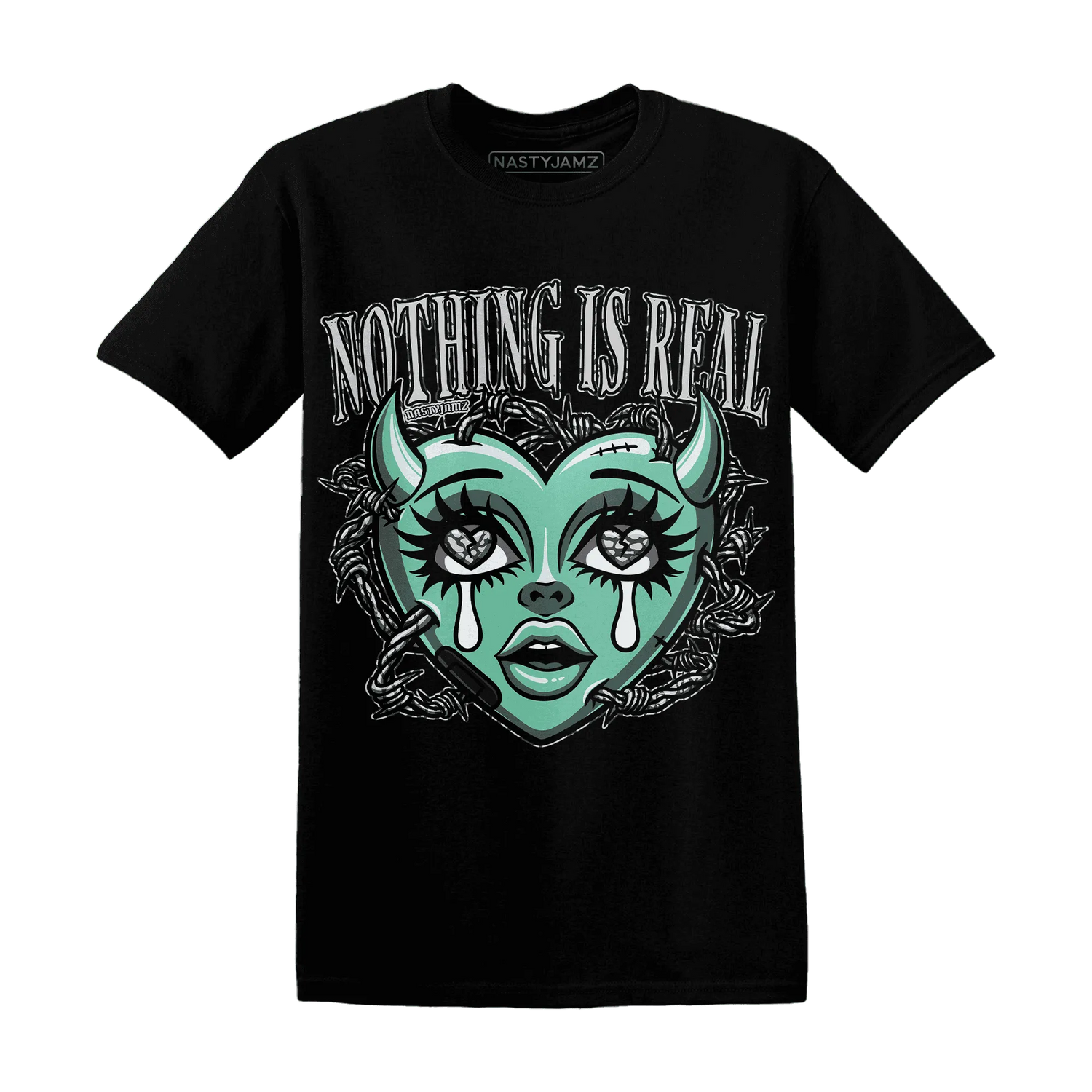 Green-Glow-3s-T-Shirt-Match-Nothing-Is-Real