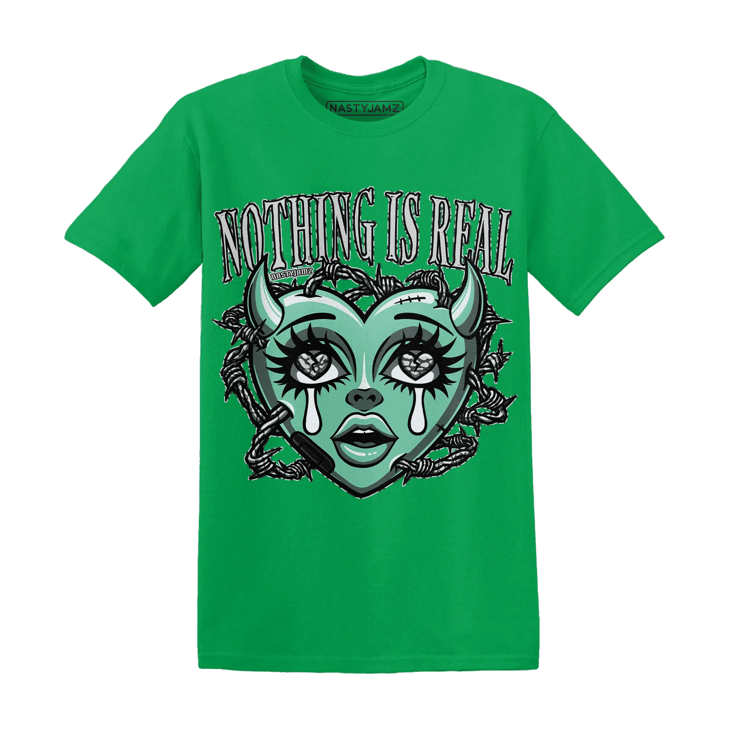 Green-Glow-3s-T-Shirt-Match-Nothing-Is-Real