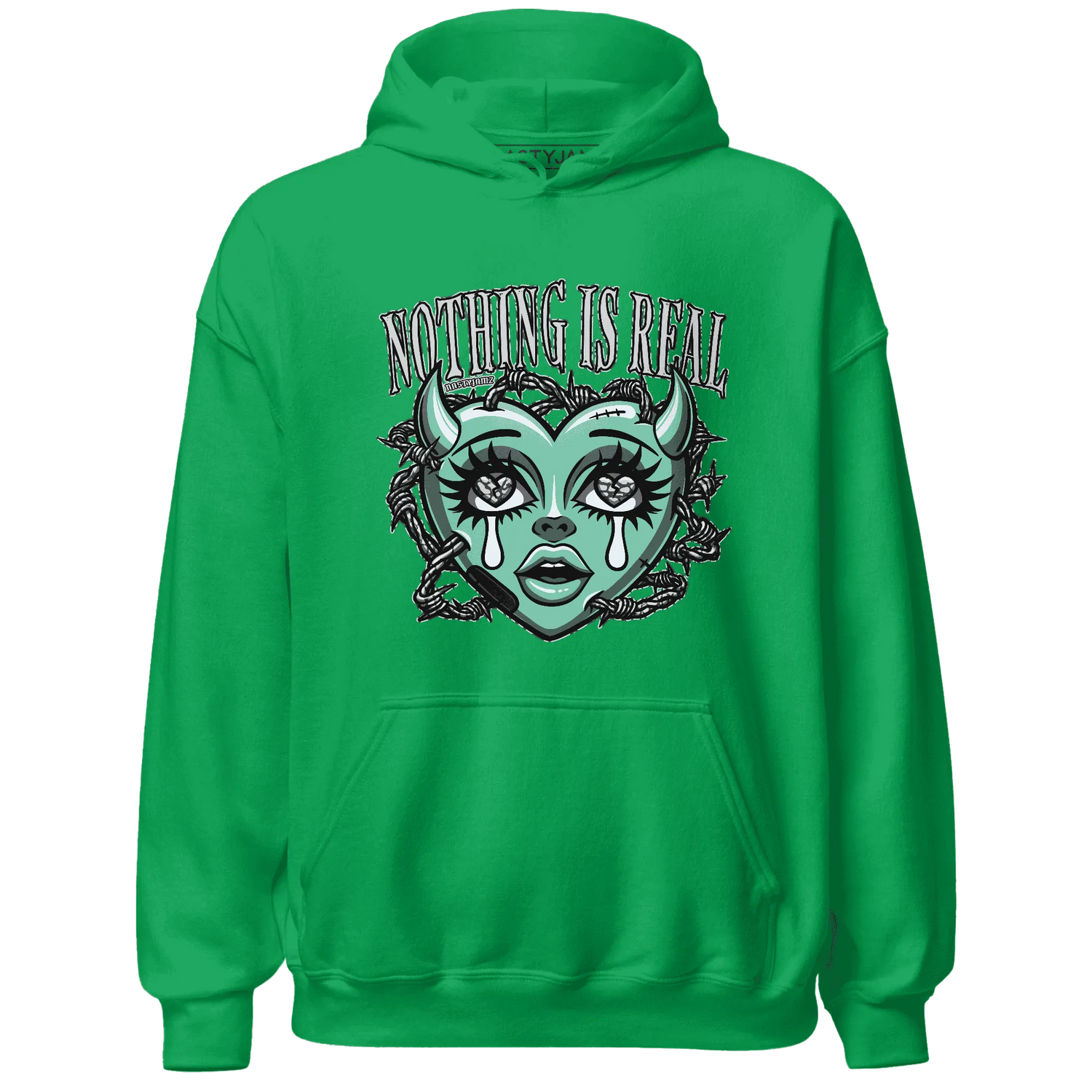 Green-Glow-3s-Hoodie-Match-Nothing-Is-Real