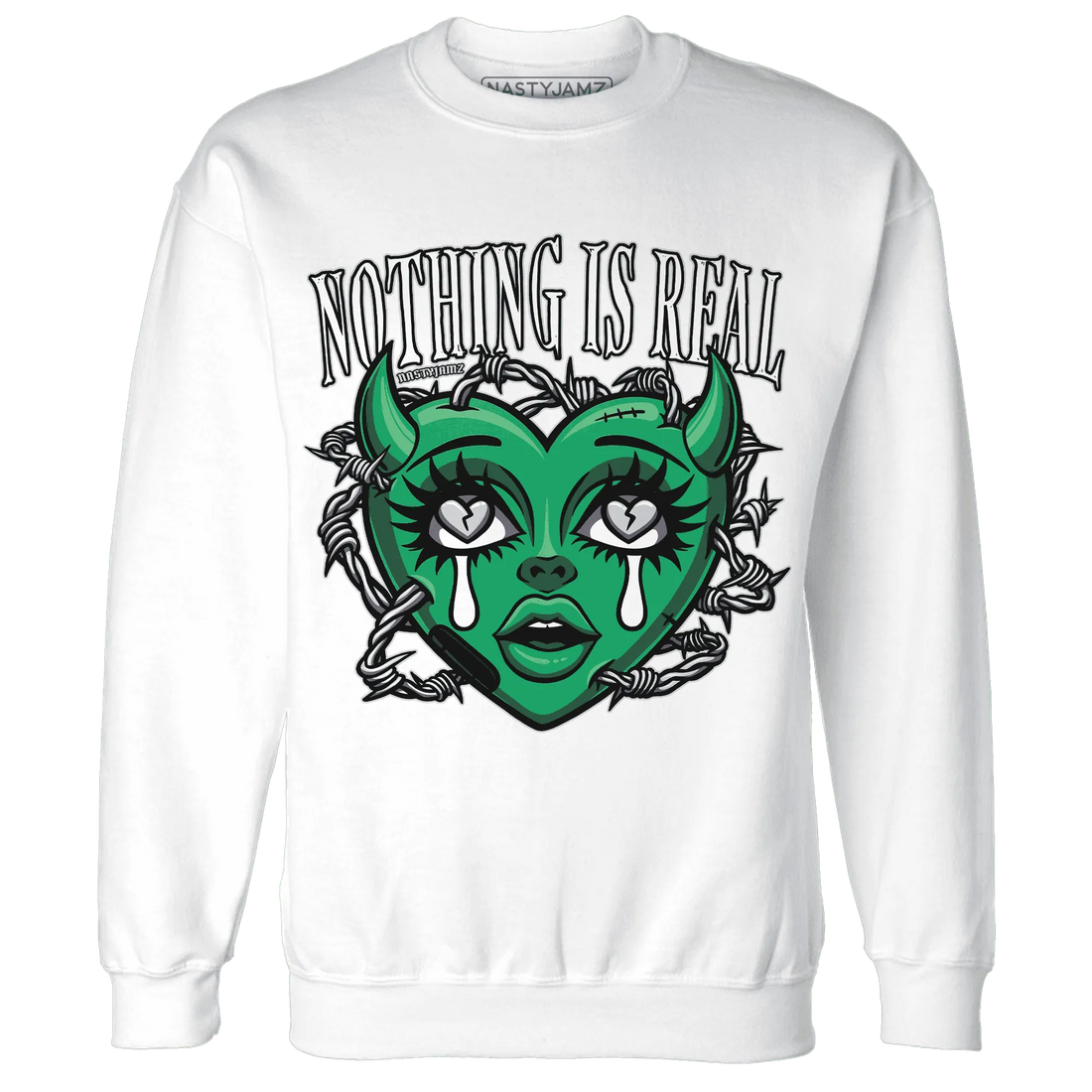 Lucky-Green-5s-Sweatshirt-Match-Nothing-Is-Real