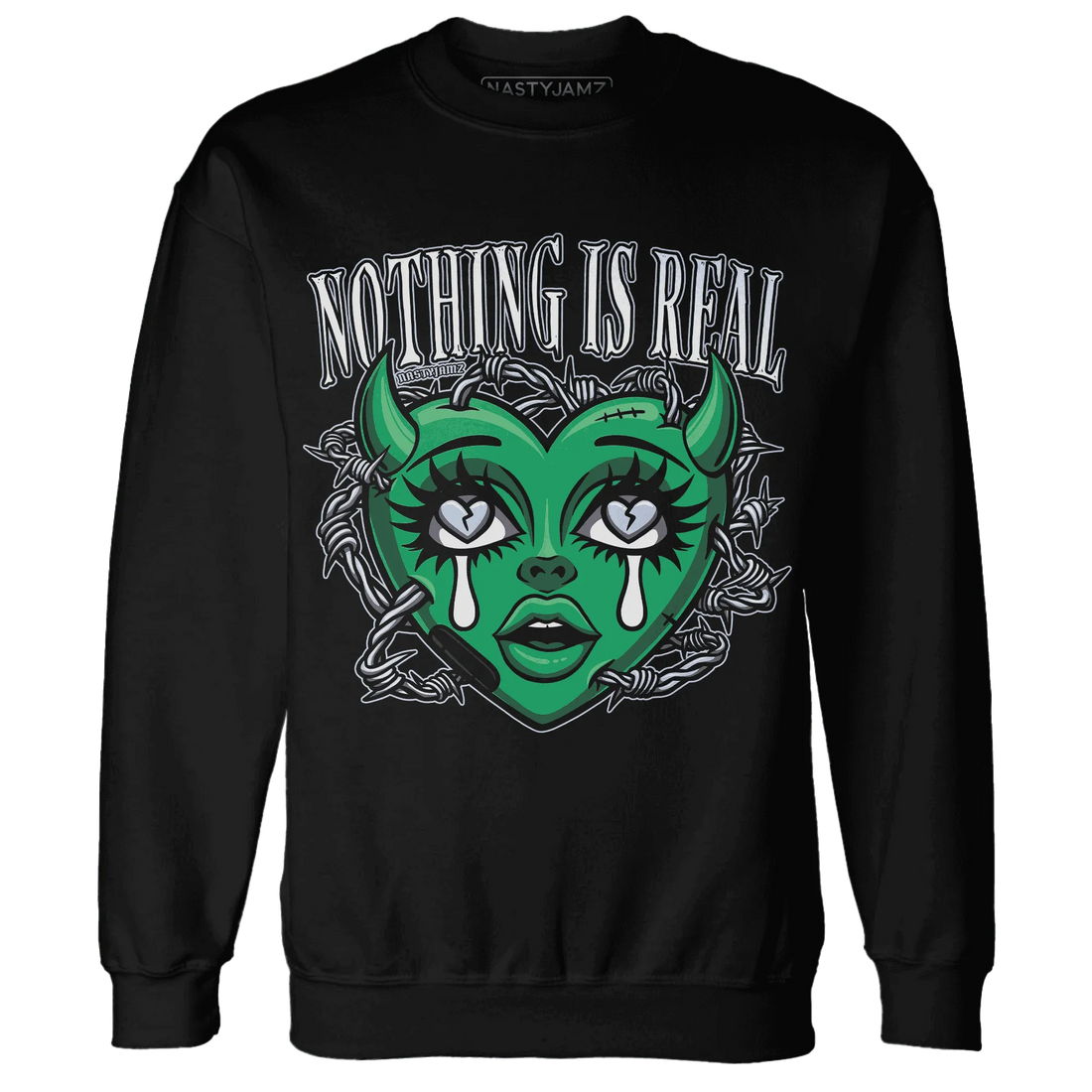 Lucky-Green-5s-Sweatshirt-Match-Nothing-Is-Real