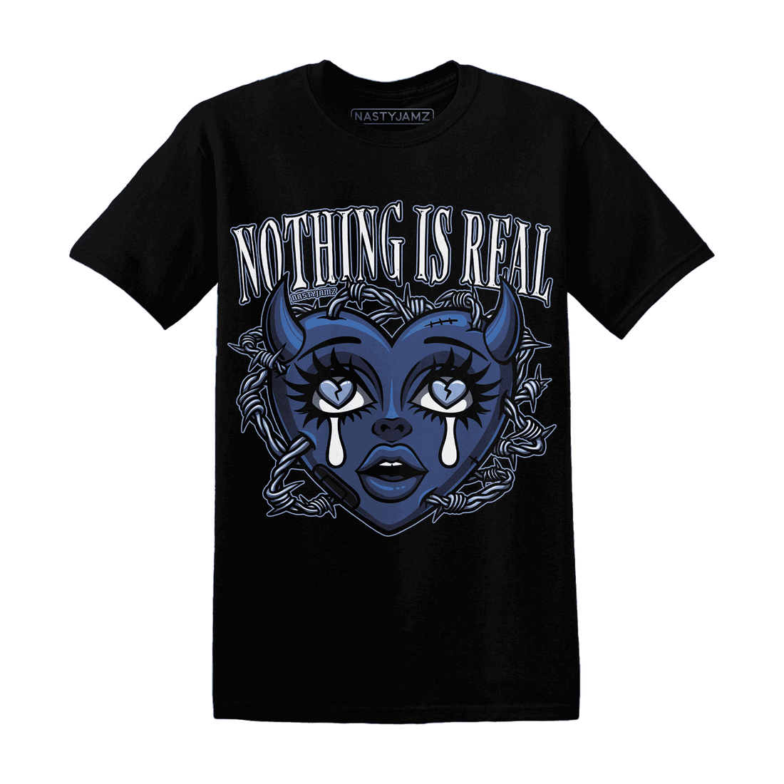 Midnight-Navy-5s-T-Shirt-Match-Nothing-Is-Real