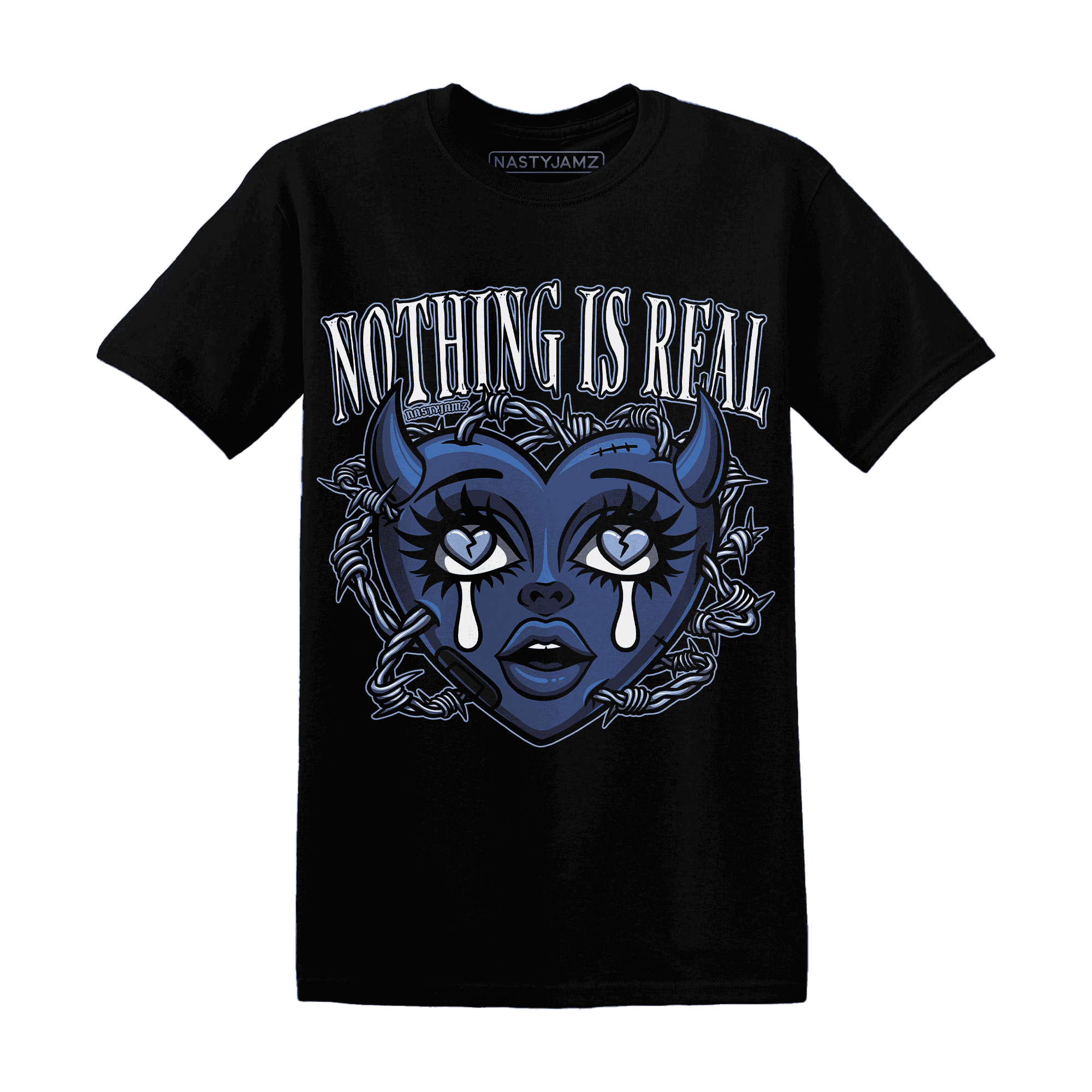 Midnight-Navy-5s-T-Shirt-Match-Nothing-Is-Real