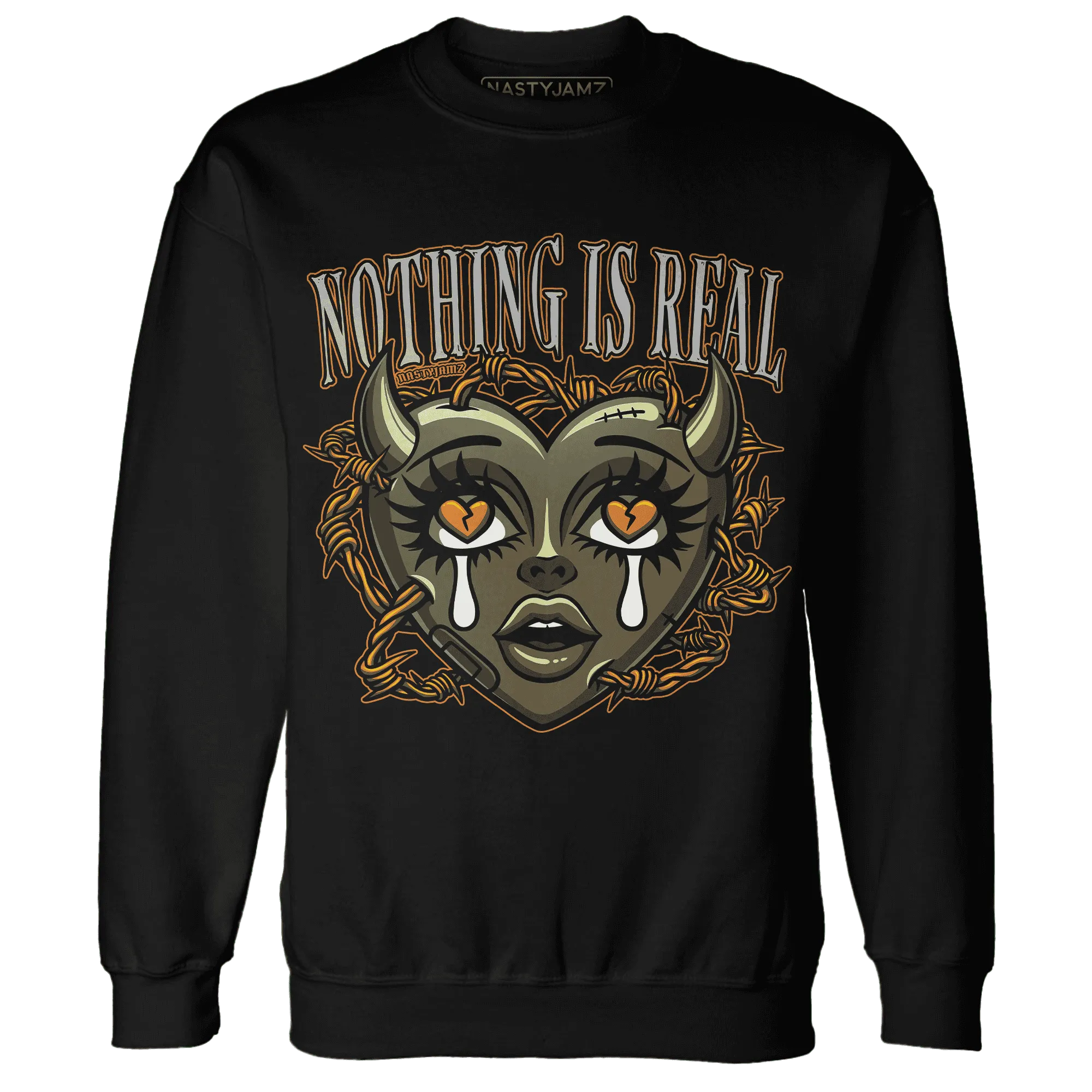 Olive-5s-Sweatshirt-Match-Nothing-Is-Real