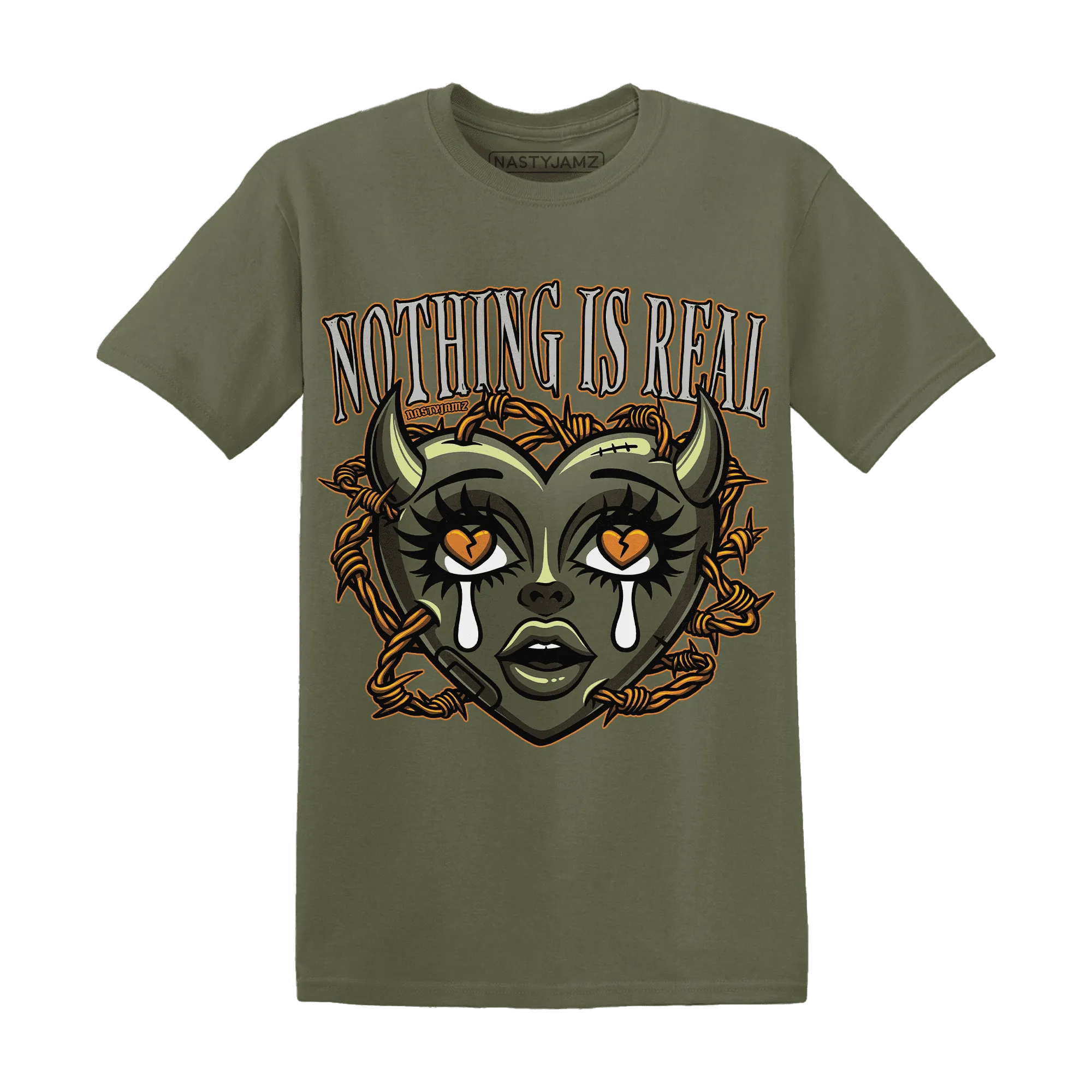Olive-5s-T-Shirt-Match-Nothing-Is-Real
