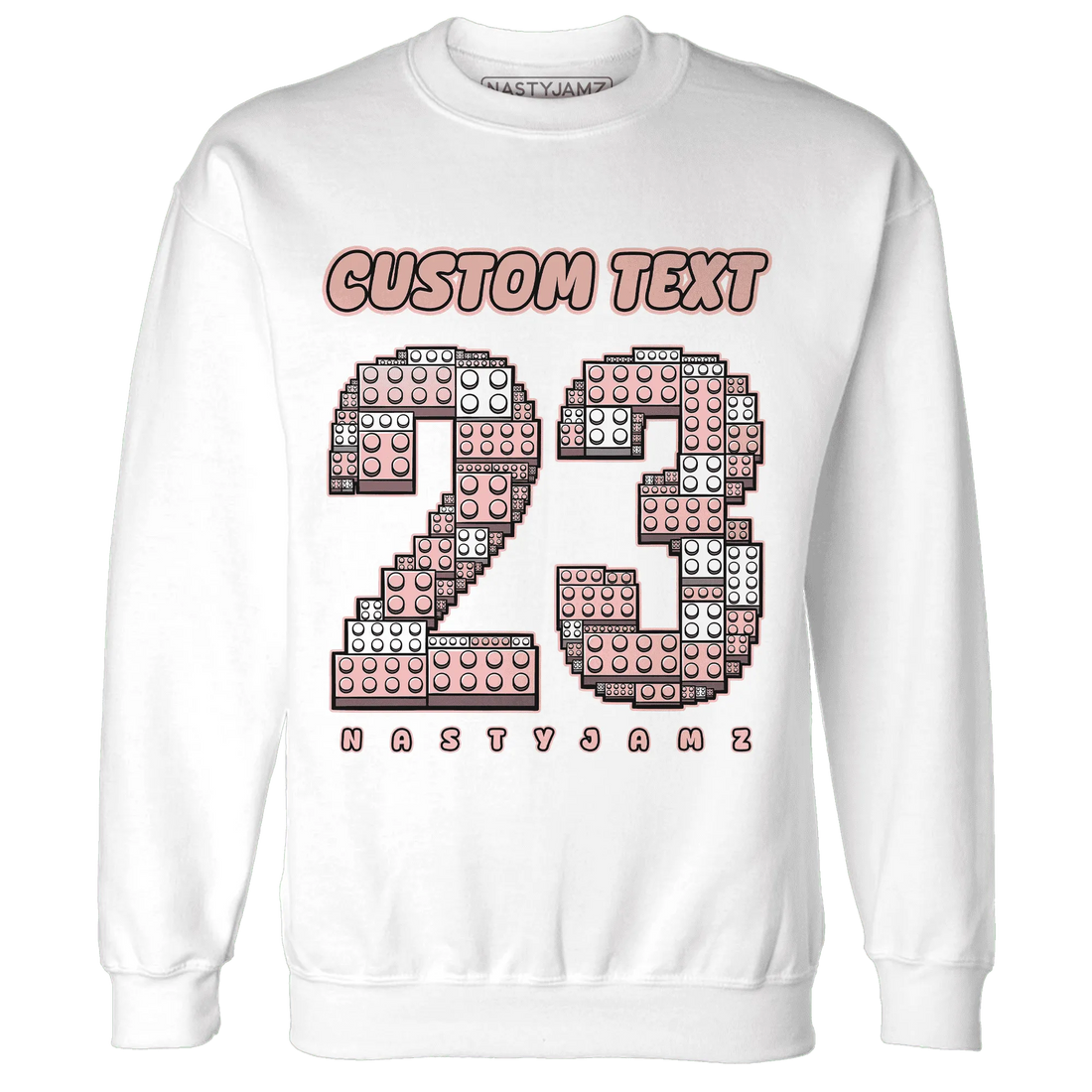 Low-Legend-Pink-11s-Sweatshirt-Match-Number-23-Lego