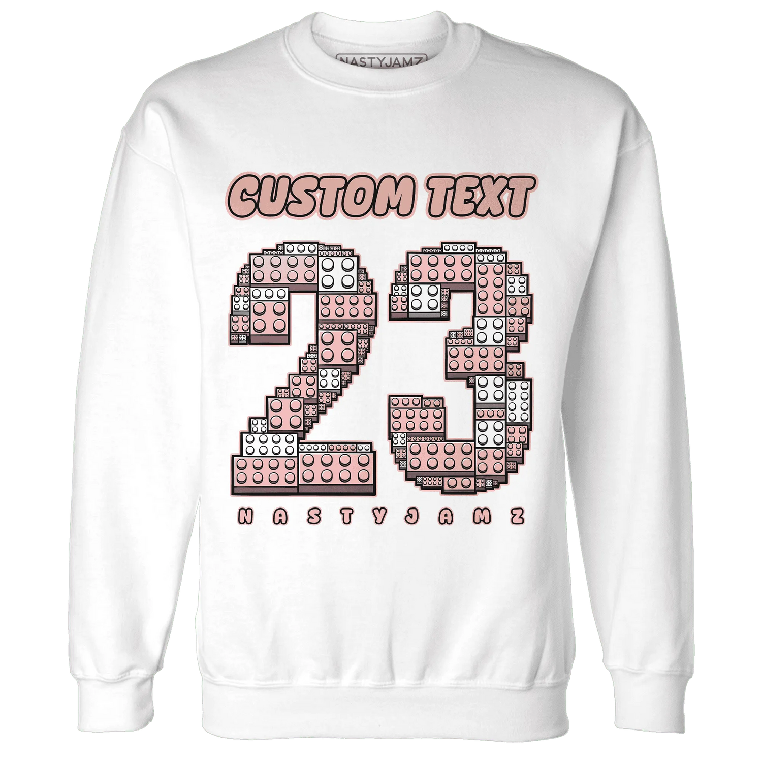 Low-Legend-Pink-11s-Sweatshirt-Match-Number-23-Lego