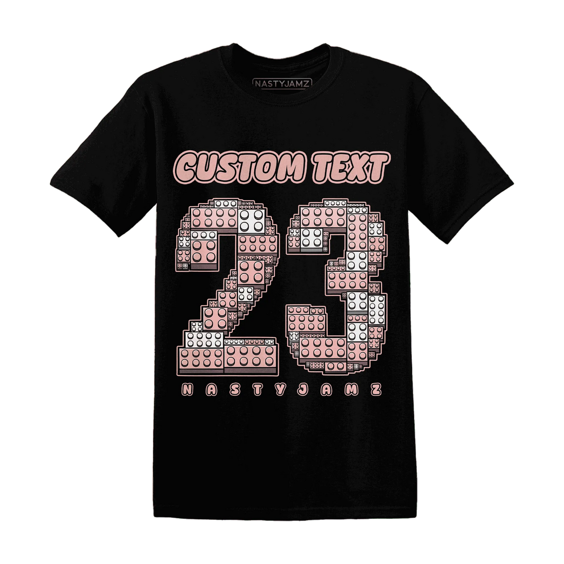 Low-Legend-Pink-11s-T-Shirt-Match-Number-23-Lego