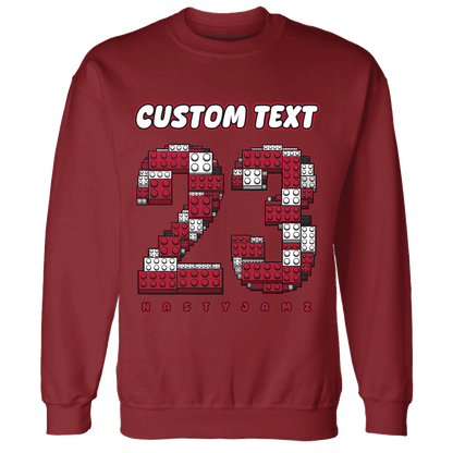 Retro-Red-Taxi-12s-Sweatshirt-Match-Number-23-Lego