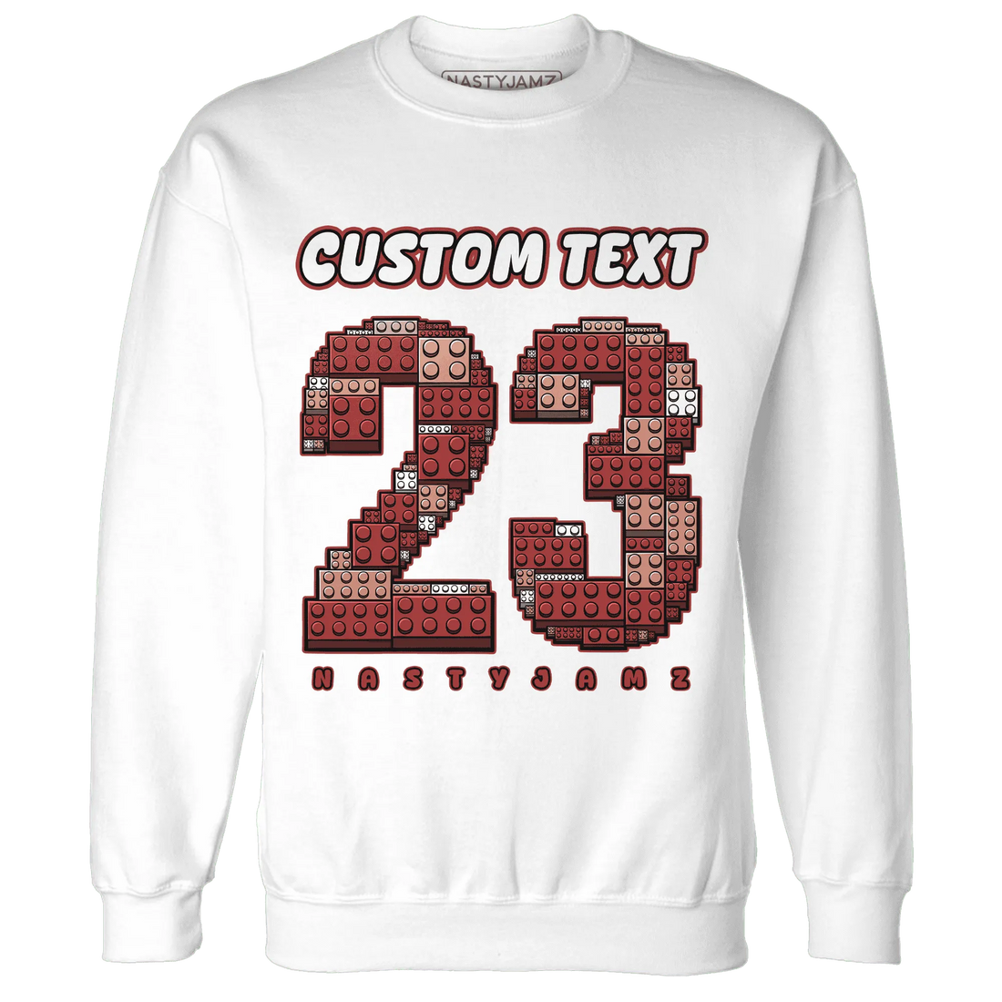 Dune-Red-13s-Sweatshirt-Match-Number-23-Lego