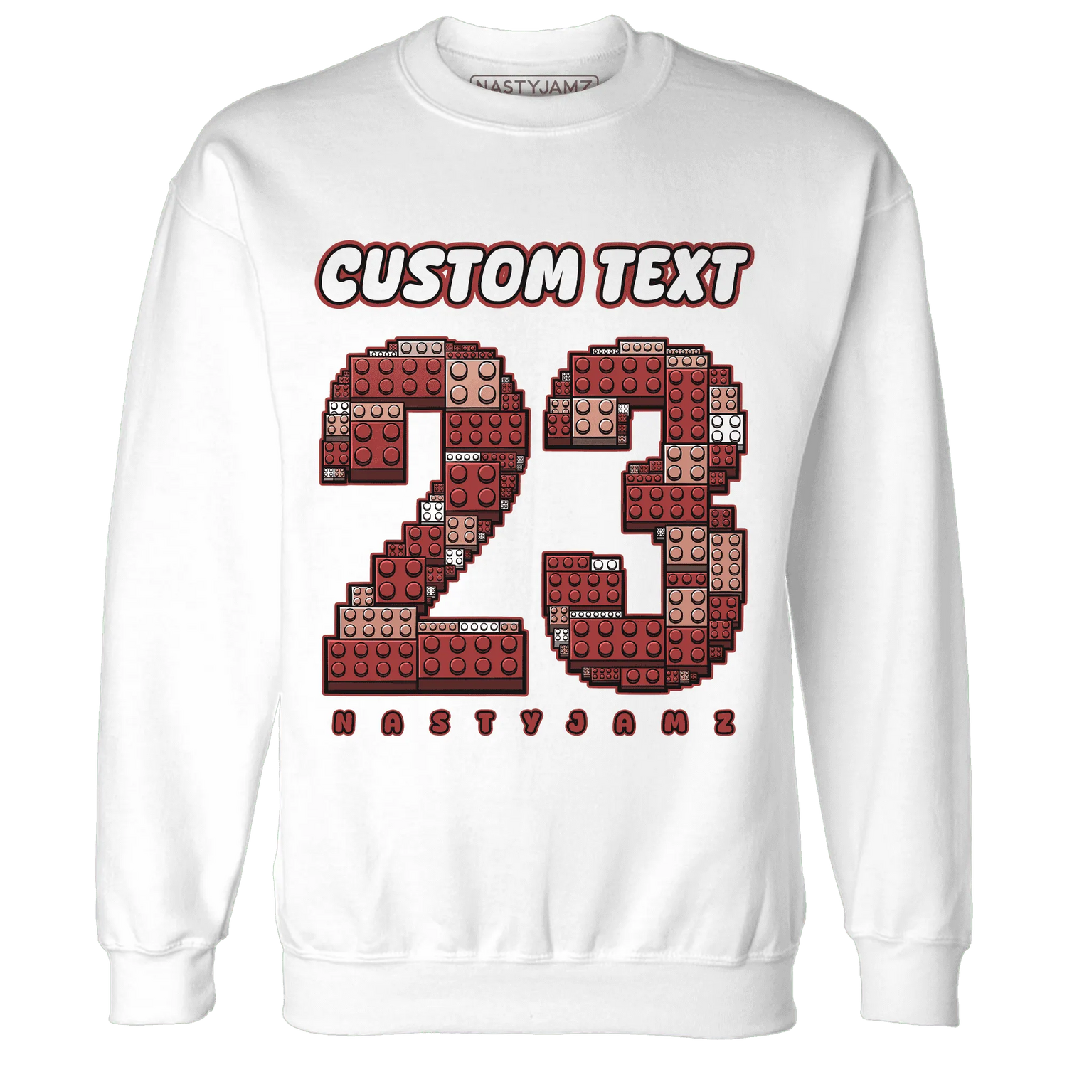 Dune-Red-13s-Sweatshirt-Match-Number-23-Lego