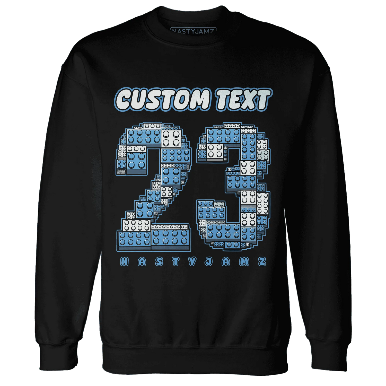Carolina-Blue-Univercitii-17s-NastyJamz-Sweatshirt-Match-Number-23-Lego