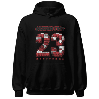 Black-Toe-Reimagined-Red-White-1s-NastyJamz-Hoodie-Match-Number-23-Lego