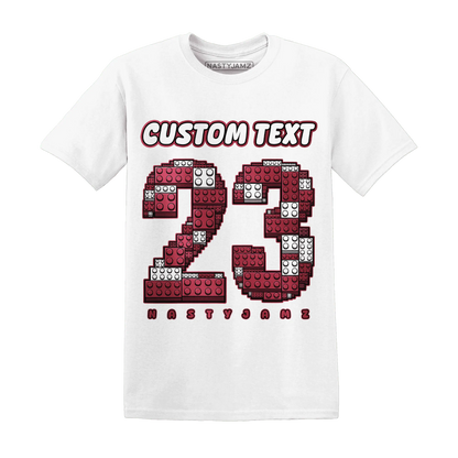 High-87-Metallic-Burgundy-1s-T-Shirt-Match-Number-23-Lego