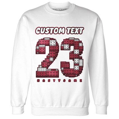 High-87-Metallic-Burgundy-1s-Sweatshirt-Match-Number-23-Lego