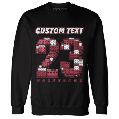 High-87-Metallic-Burgundy-1s-Sweatshirt-Match-Number-23-Lego